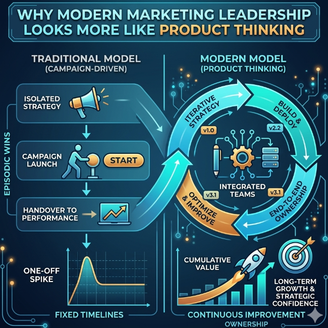 Why Modern Marketing Leadership Looks More Like Product Thinking